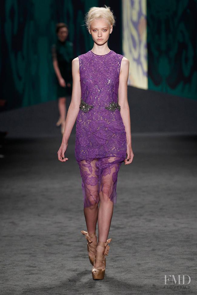 Nastya Kusakina featured in  the Vera Wang fashion show for Spring/Summer 2013