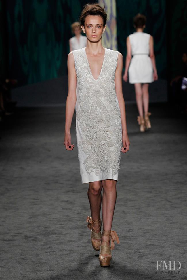 Erjona Ala featured in  the Vera Wang fashion show for Spring/Summer 2013