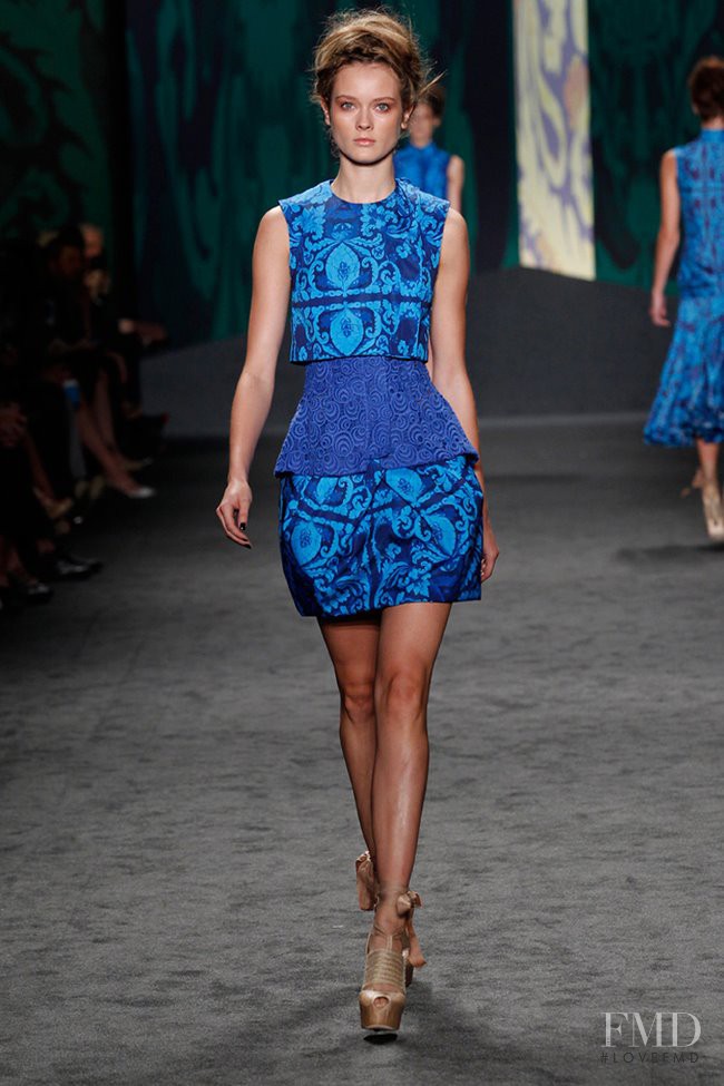 Monika Jagaciak featured in  the Vera Wang fashion show for Spring/Summer 2013