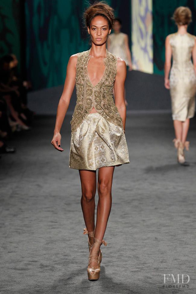 Joan Smalls featured in  the Vera Wang fashion show for Spring/Summer 2013