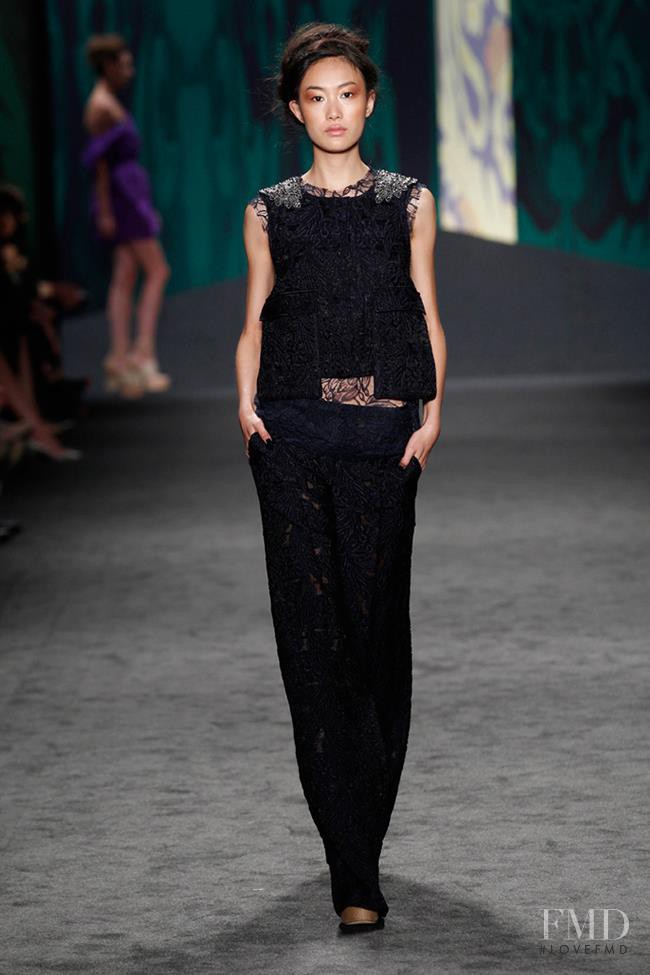 Shu Pei featured in  the Vera Wang fashion show for Spring/Summer 2013