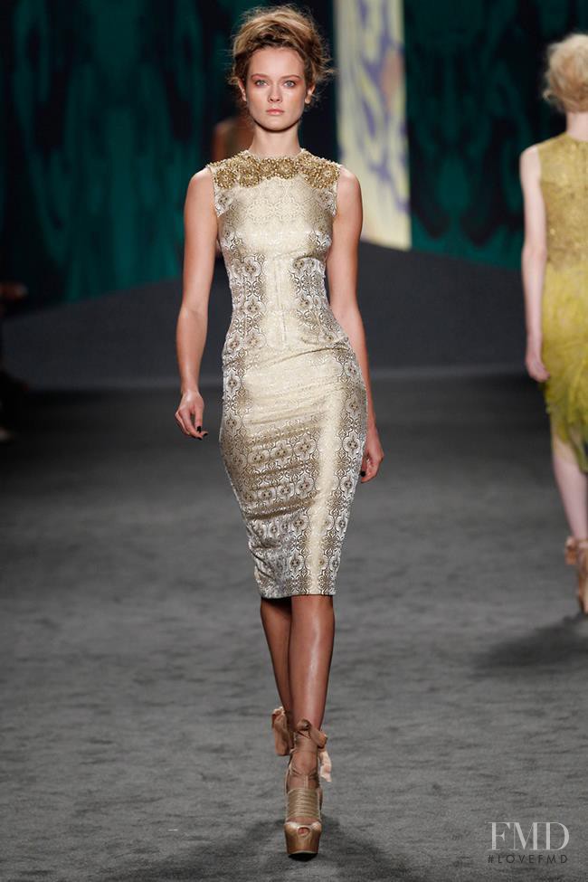 Monika Jagaciak featured in  the Vera Wang fashion show for Spring/Summer 2013