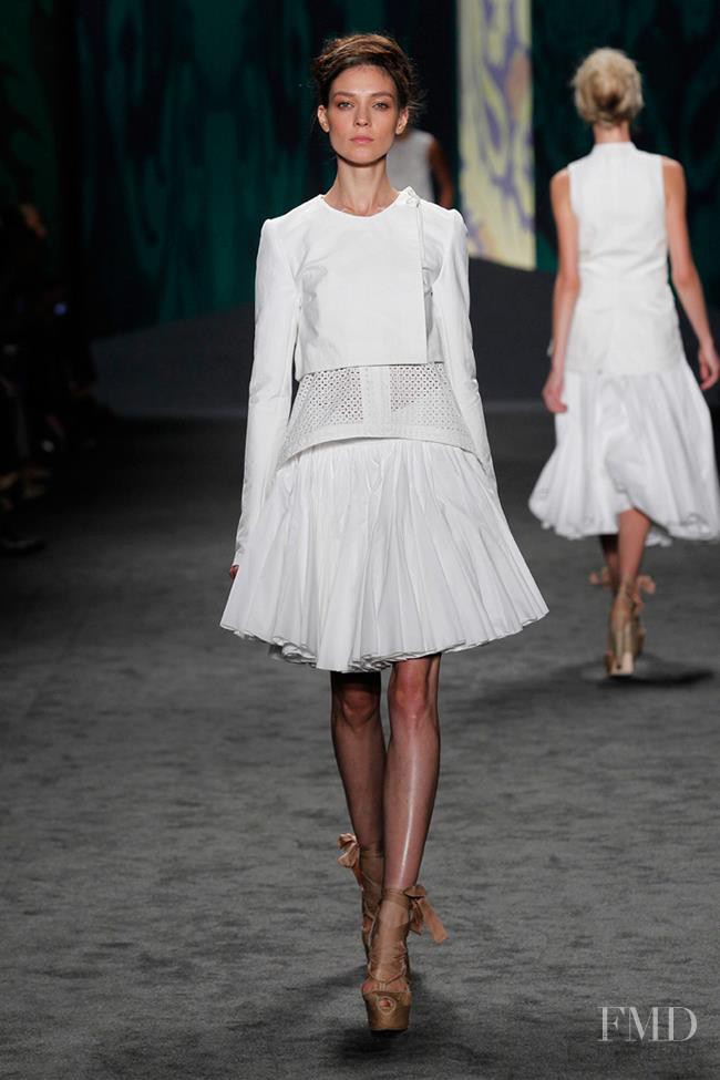 Kati Nescher featured in  the Vera Wang fashion show for Spring/Summer 2013