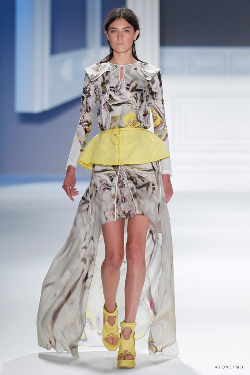 Jacquelyn Jablonski featured in  the Vera Wang fashion show for Spring/Summer 2012