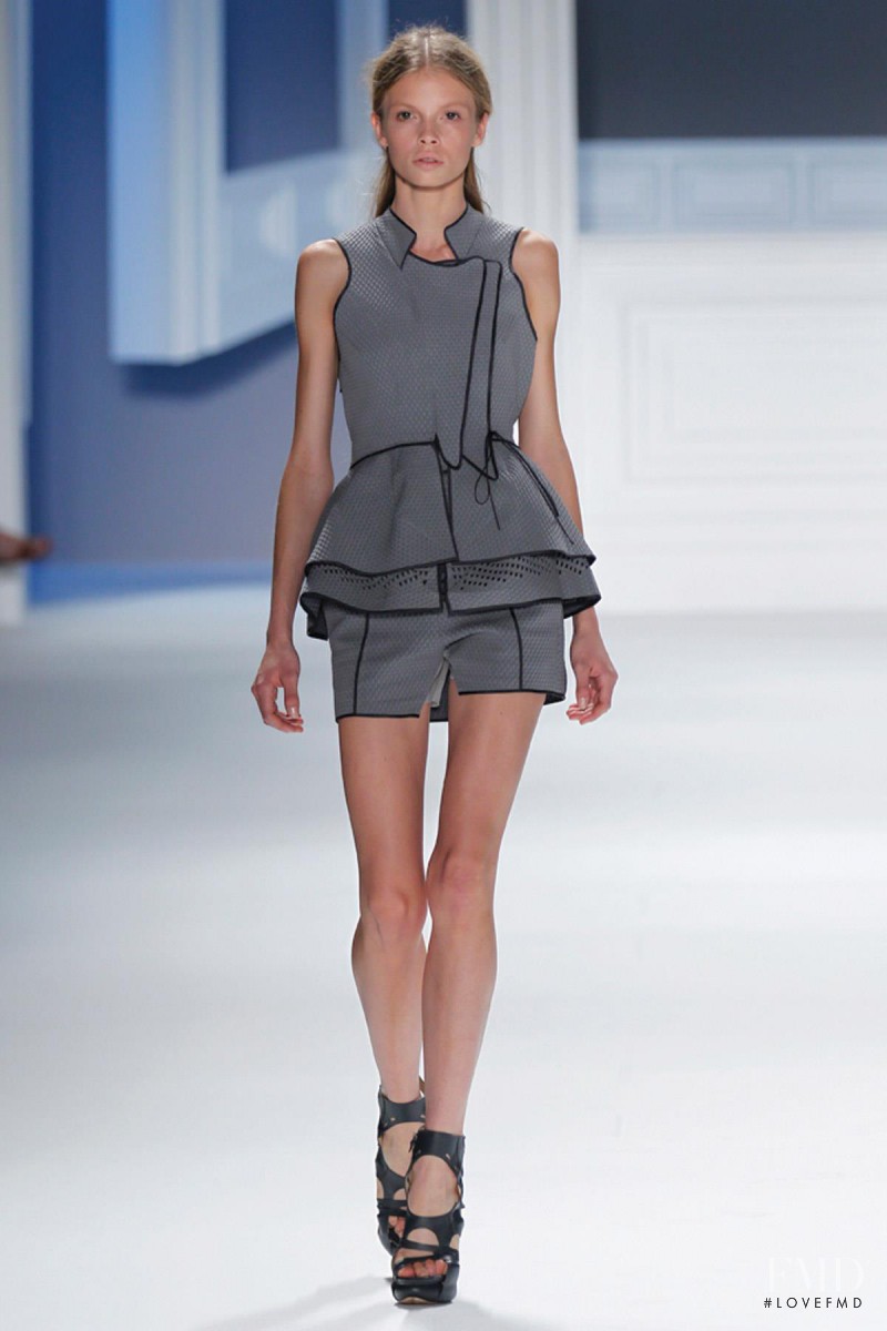 Morgane Warnier featured in  the Vera Wang fashion show for Spring/Summer 2012