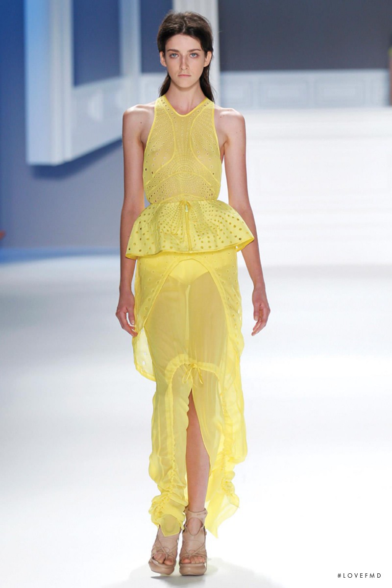 Cristina Herrmann featured in  the Vera Wang fashion show for Spring/Summer 2012