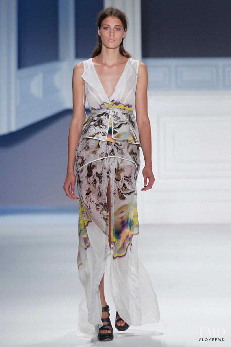Claire De Regge featured in  the Vera Wang fashion show for Spring/Summer 2012
