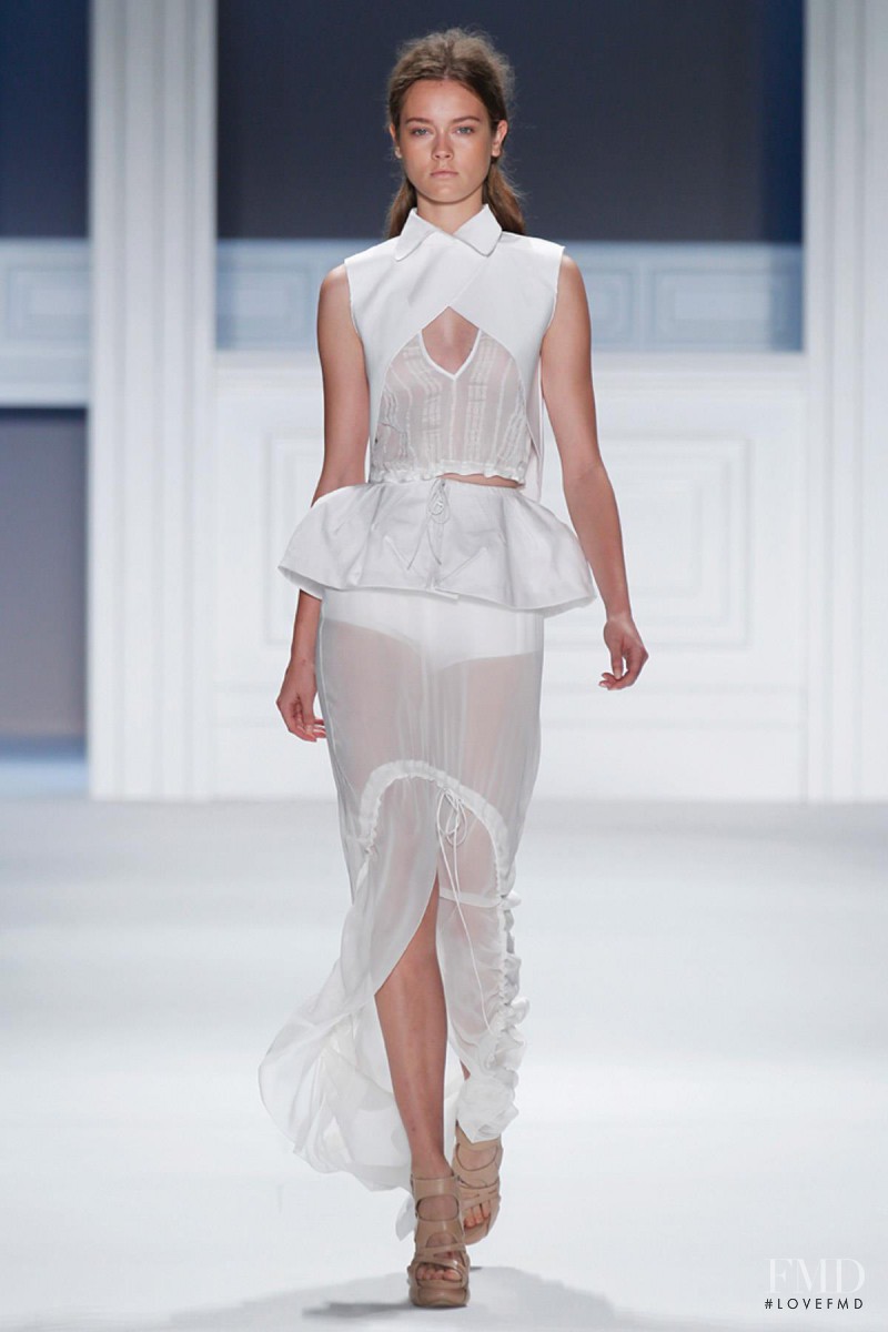 Monika Jagaciak featured in  the Vera Wang fashion show for Spring/Summer 2012