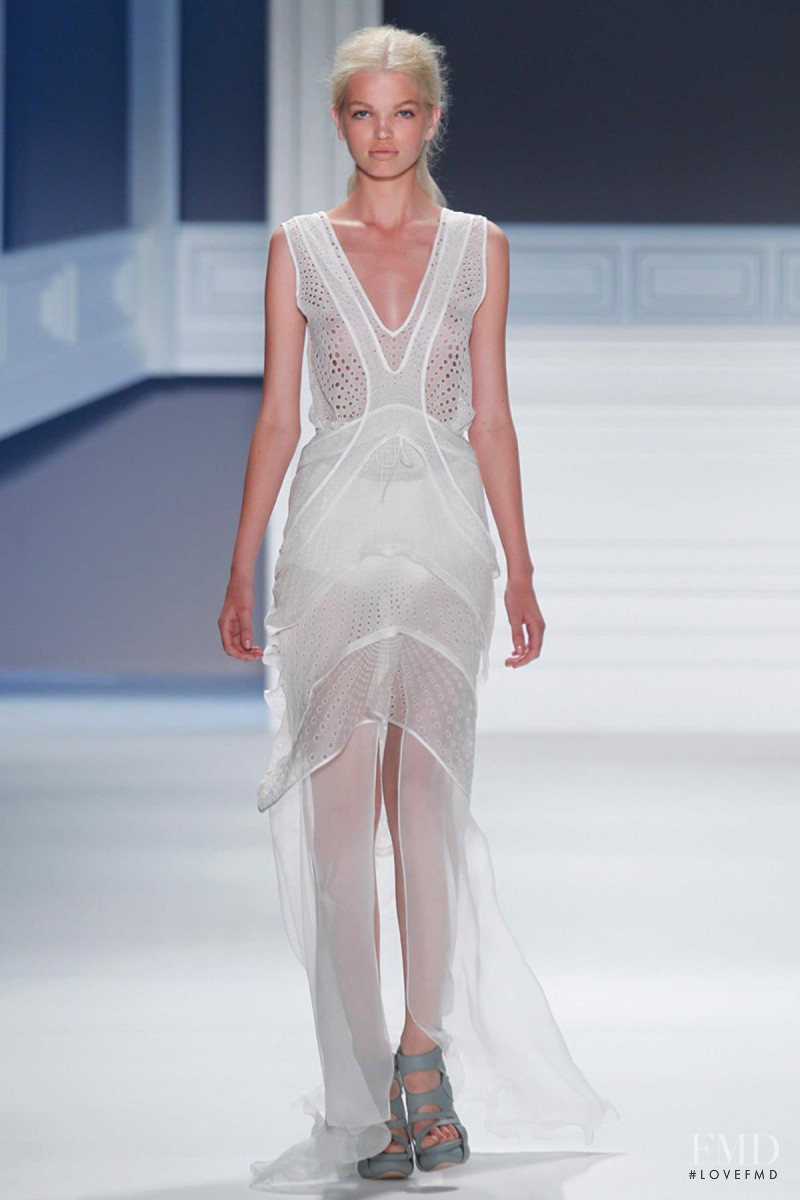 Daphne Groeneveld featured in  the Vera Wang fashion show for Spring/Summer 2012