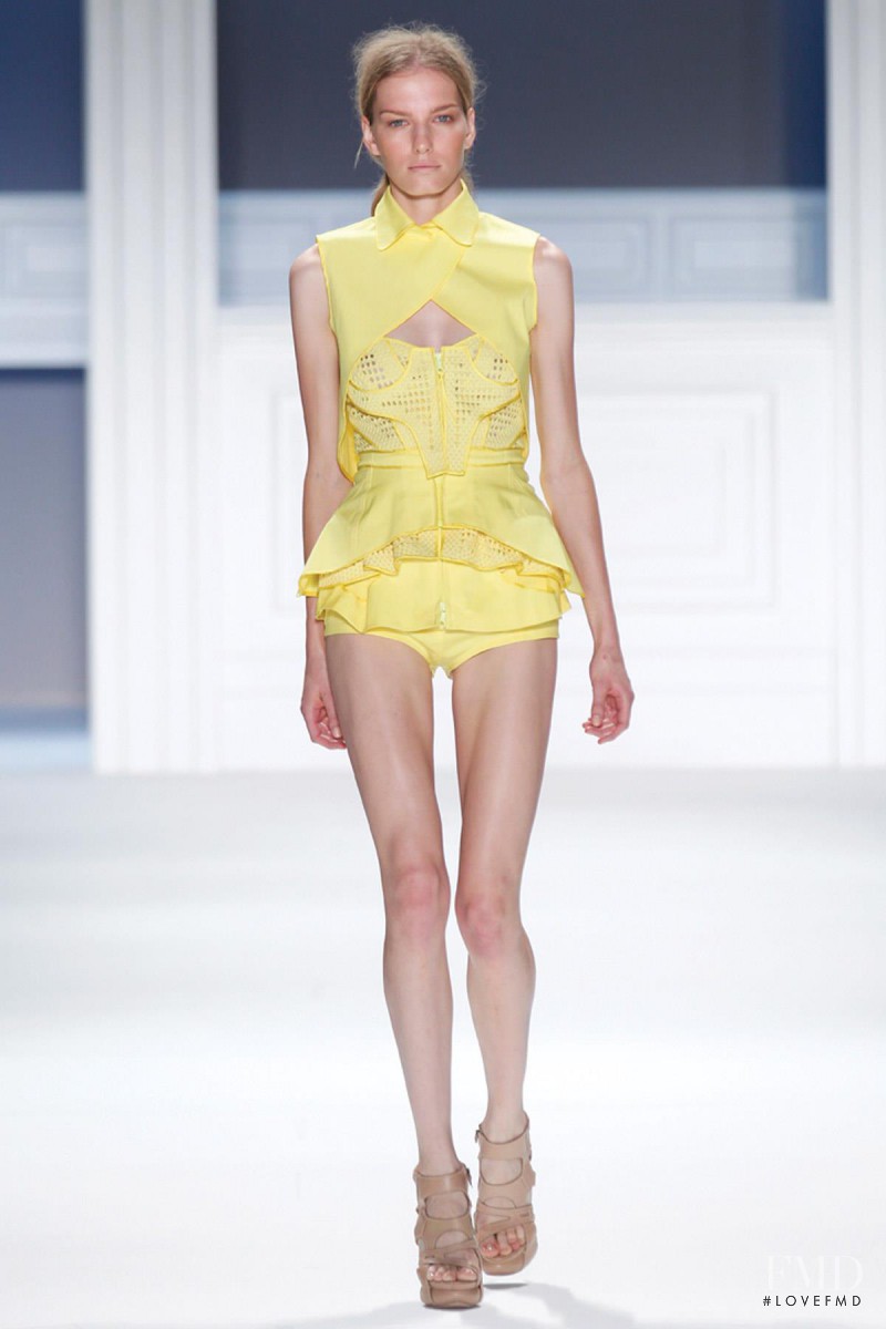 Marique Schimmel featured in  the Vera Wang fashion show for Spring/Summer 2012