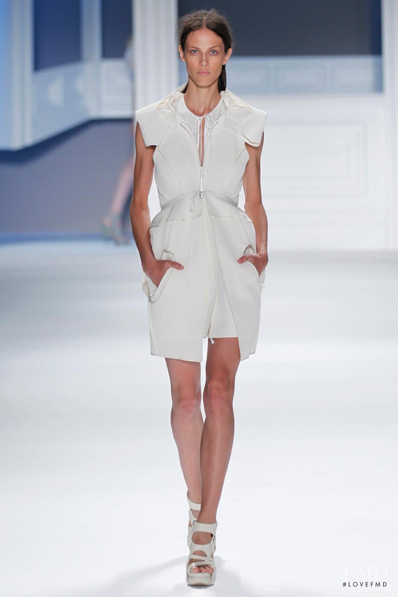 Aymeline Valade featured in  the Vera Wang fashion show for Spring/Summer 2012