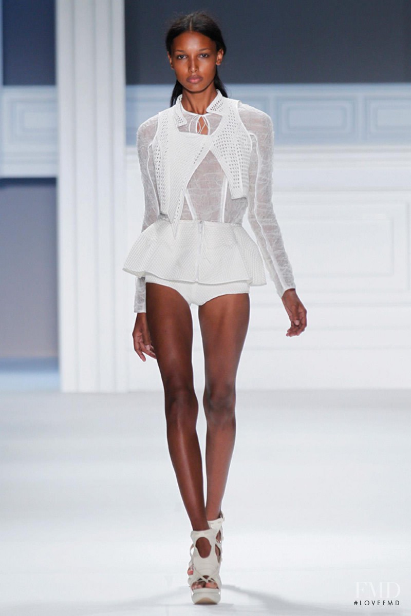 Jasmine Tookes featured in  the Vera Wang fashion show for Spring/Summer 2012