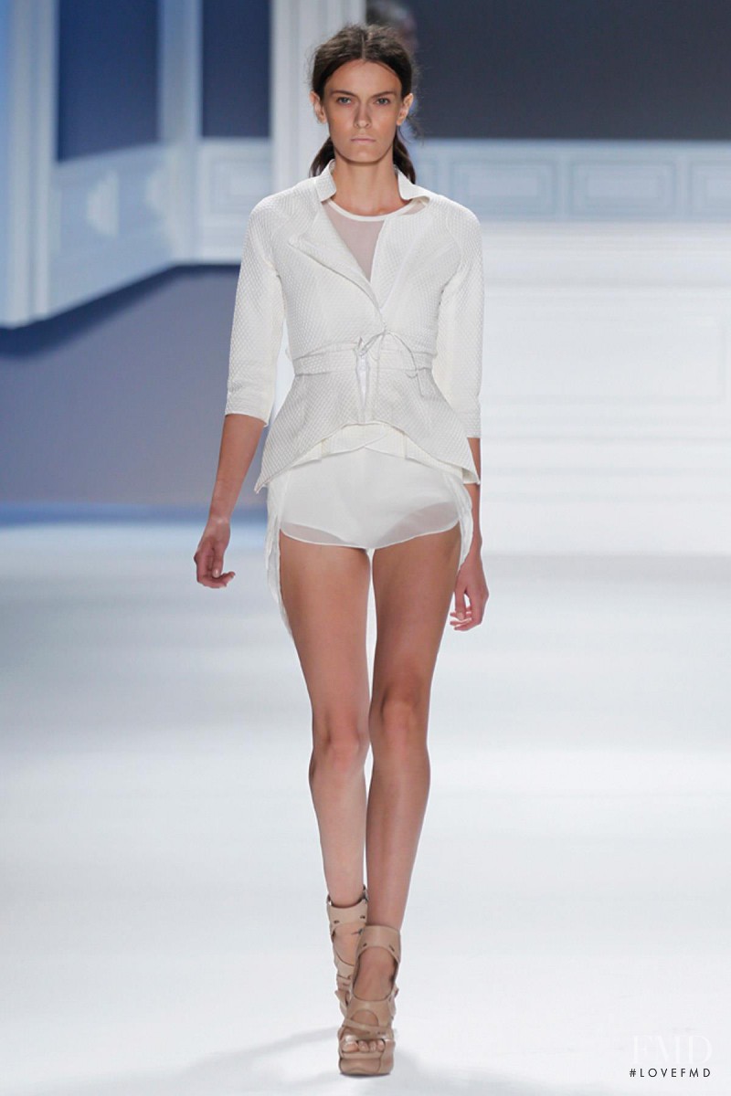 Erjona Ala featured in  the Vera Wang fashion show for Spring/Summer 2012