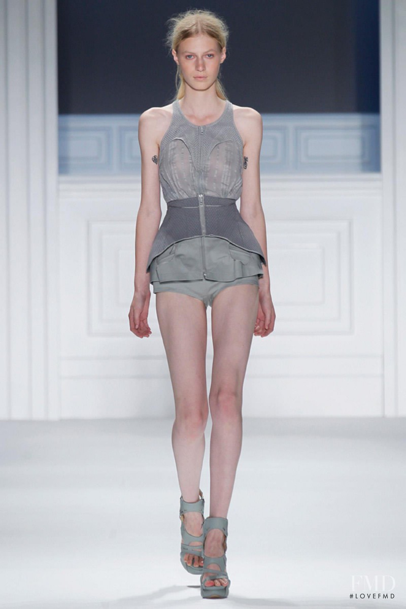 Julia Nobis featured in  the Vera Wang fashion show for Spring/Summer 2012