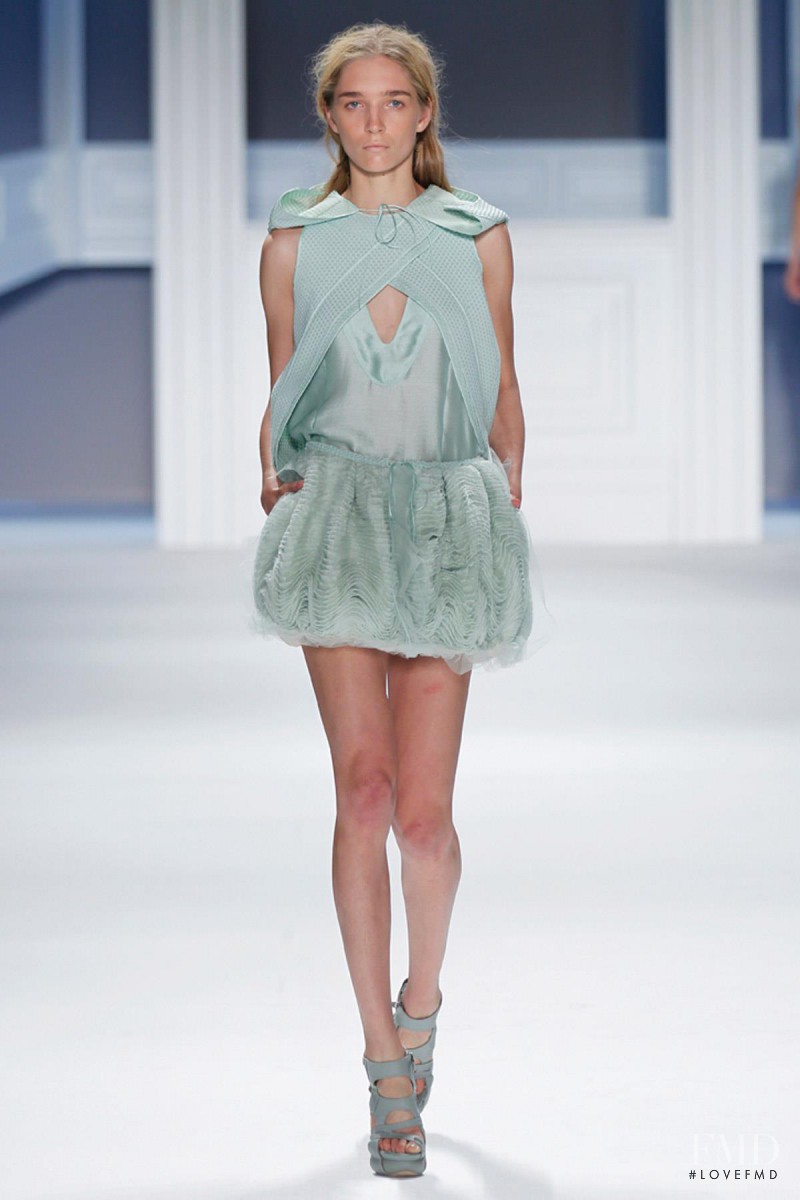 Janice Alida featured in  the Vera Wang fashion show for Spring/Summer 2012