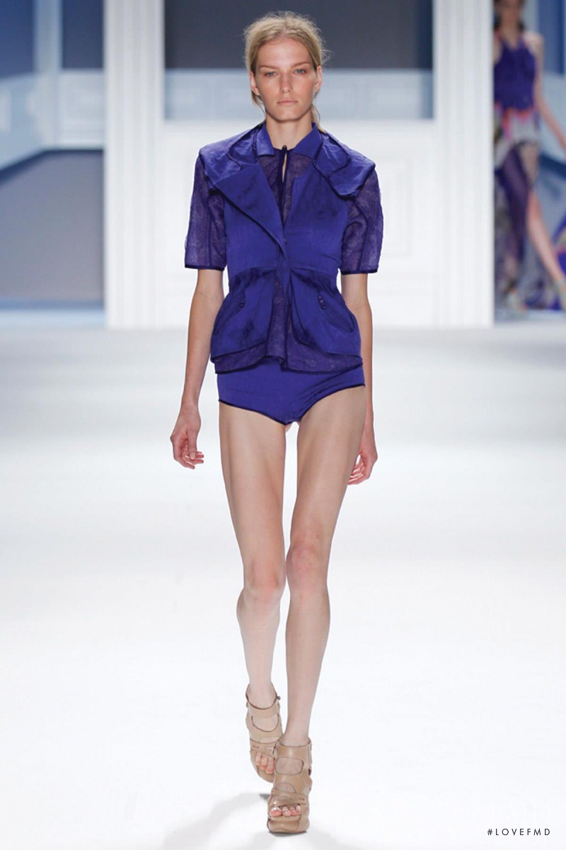 Marique Schimmel featured in  the Vera Wang fashion show for Spring/Summer 2012