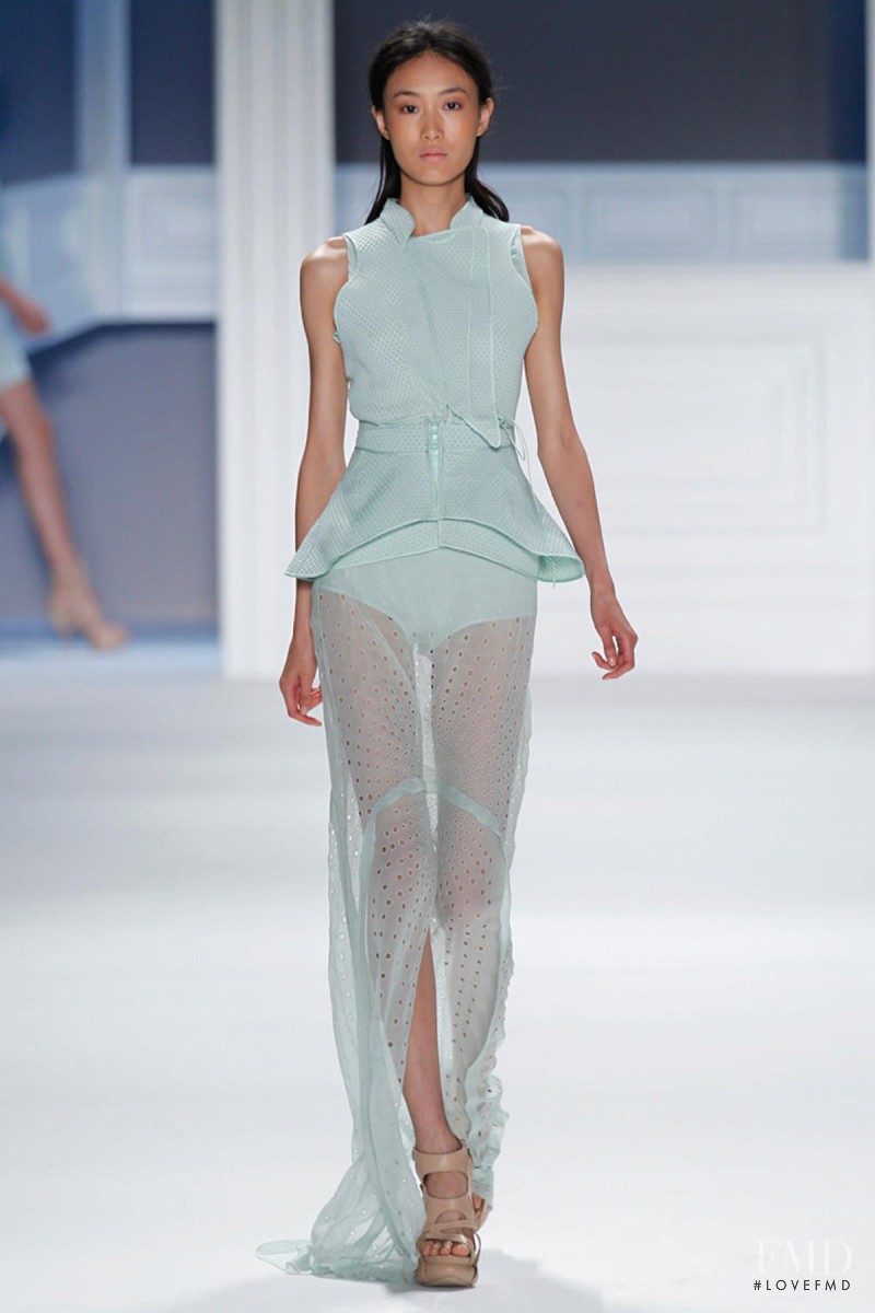 Shu Pei featured in  the Vera Wang fashion show for Spring/Summer 2012