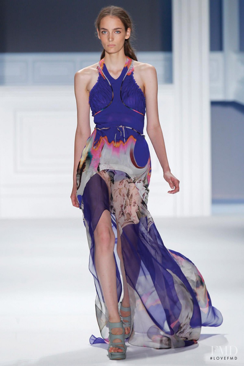 Zuzanna Bijoch featured in  the Vera Wang fashion show for Spring/Summer 2012