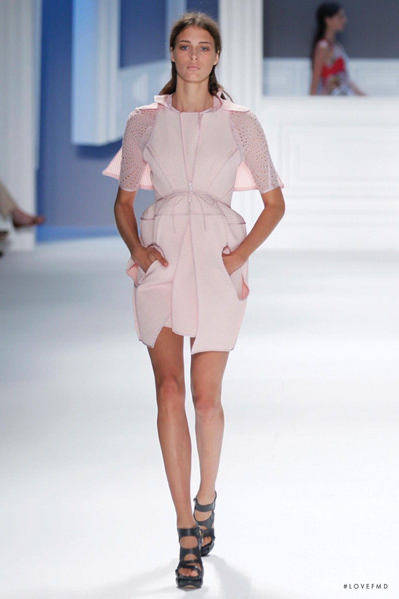 Claire De Regge featured in  the Vera Wang fashion show for Spring/Summer 2012