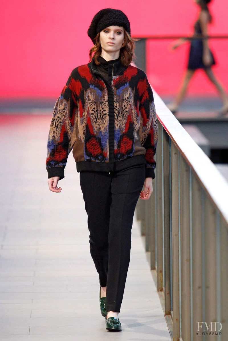 Carolina Ballesteros featured in  the Aldomartins fashion show for Autumn/Winter 2014