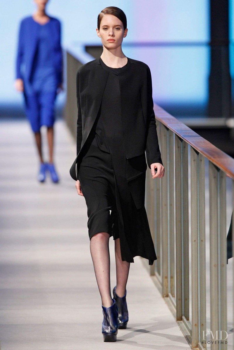 Carolina Ballesteros featured in  the Martinez Lierah fashion show for Autumn/Winter 2014