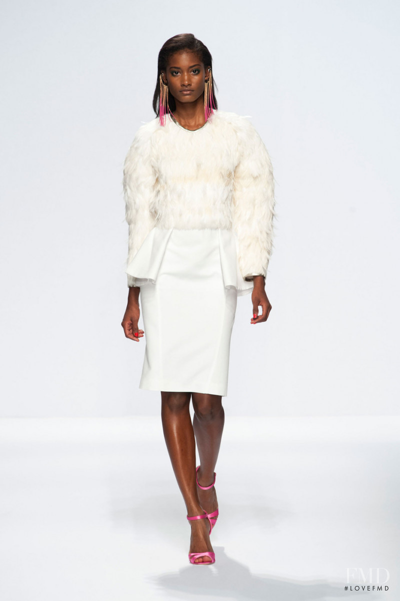Melodie Monrose featured in  the 1A Classe Alviero Martini fashion show for Spring/Summer 2013