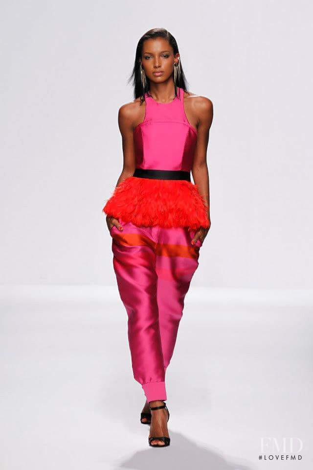Jasmine Tookes featured in  the 1A Classe Alviero Martini fashion show for Spring/Summer 2013