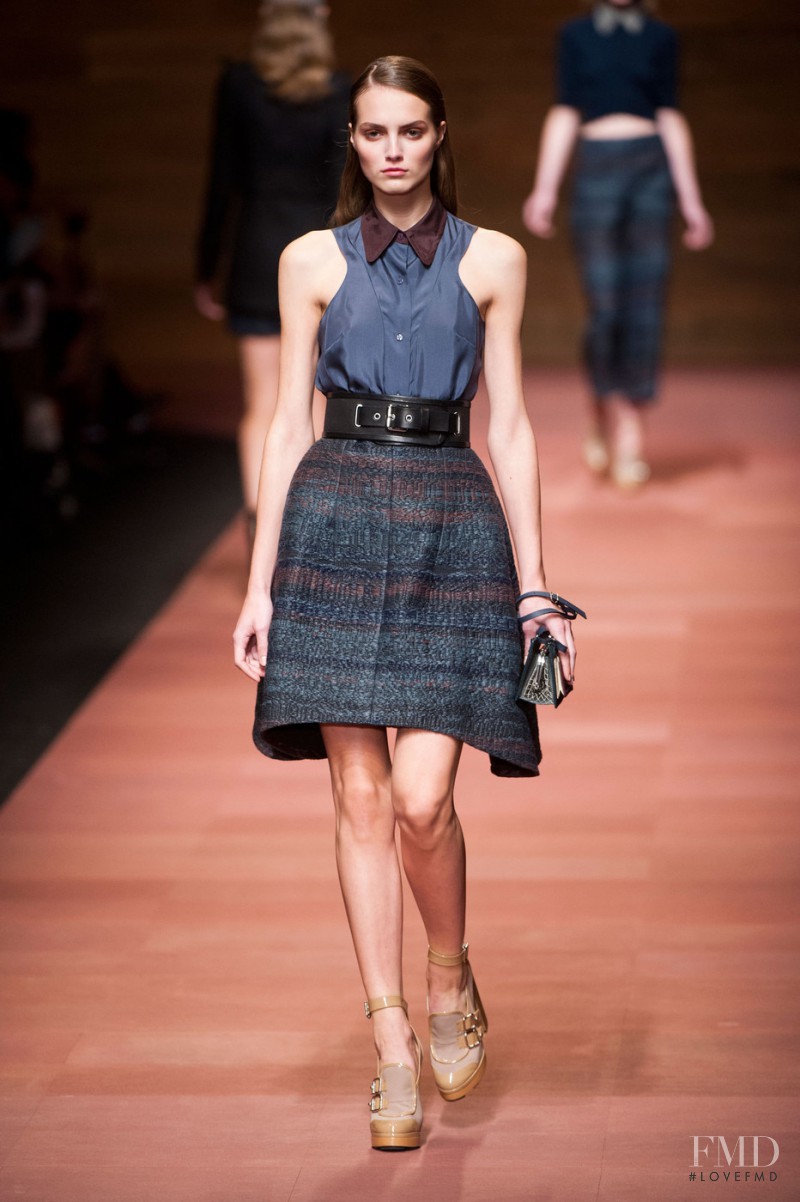 Agne Konciute featured in  the Carven fashion show for Spring/Summer 2013