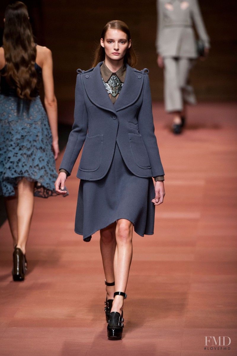 Marine Van Outryve featured in  the Carven fashion show for Spring/Summer 2013