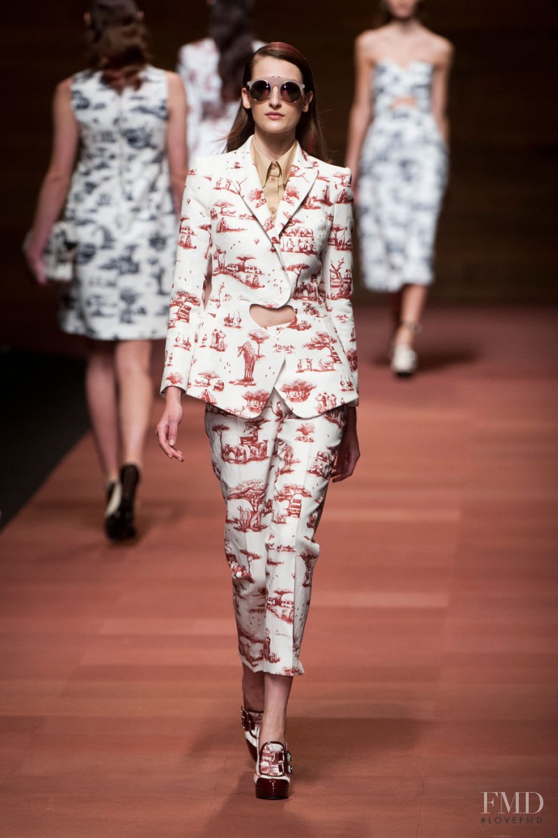 Katia Selinger featured in  the Carven fashion show for Spring/Summer 2013