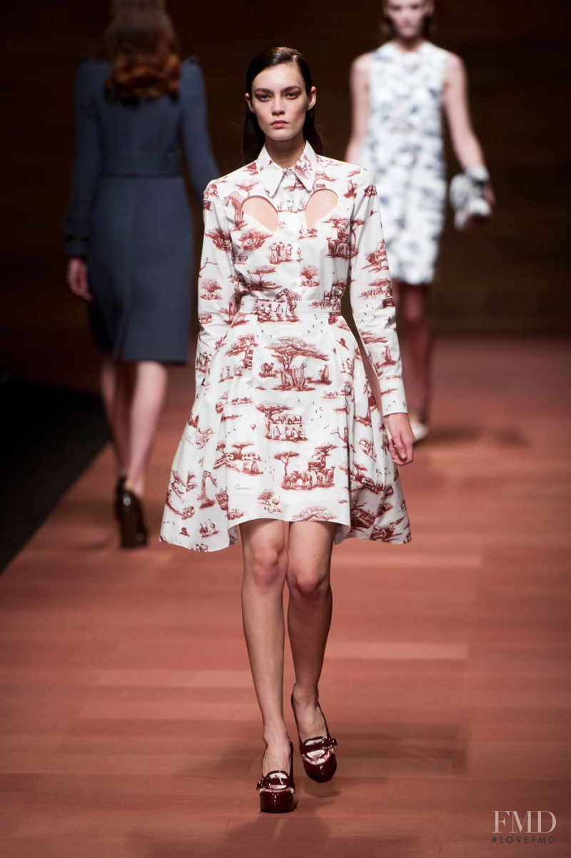 Patrycja Gardygajlo featured in  the Carven fashion show for Spring/Summer 2013