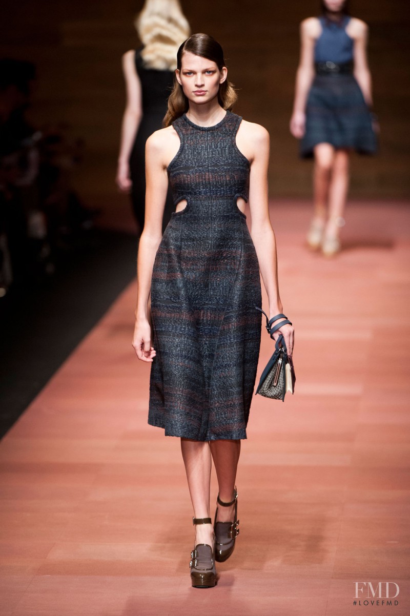 Bette Franke featured in  the Carven fashion show for Spring/Summer 2013