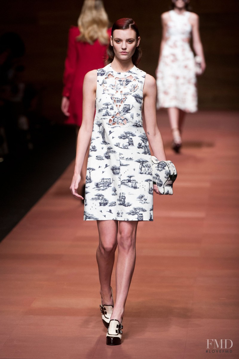 Montana Cox featured in  the Carven fashion show for Spring/Summer 2013