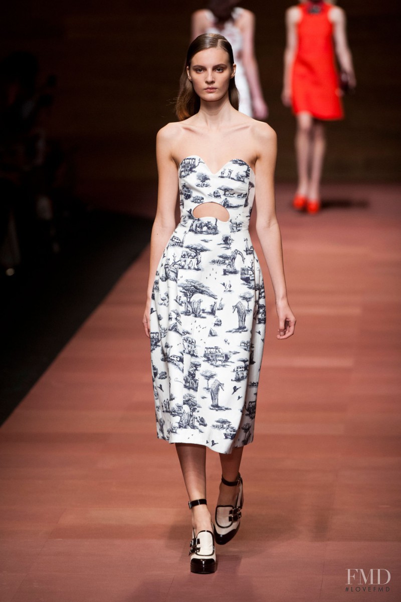 Tilda Lindstam featured in  the Carven fashion show for Spring/Summer 2013