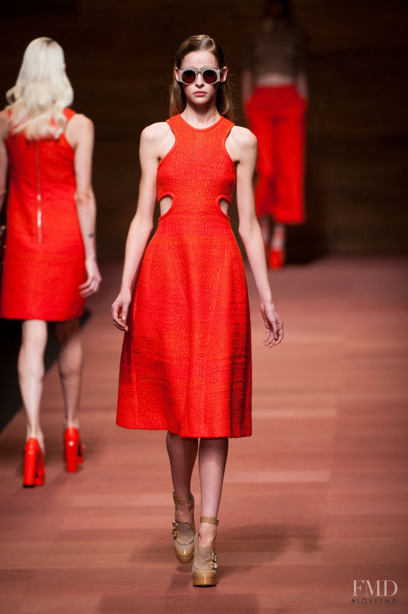Courtney Shallcross featured in  the Carven fashion show for Spring/Summer 2013