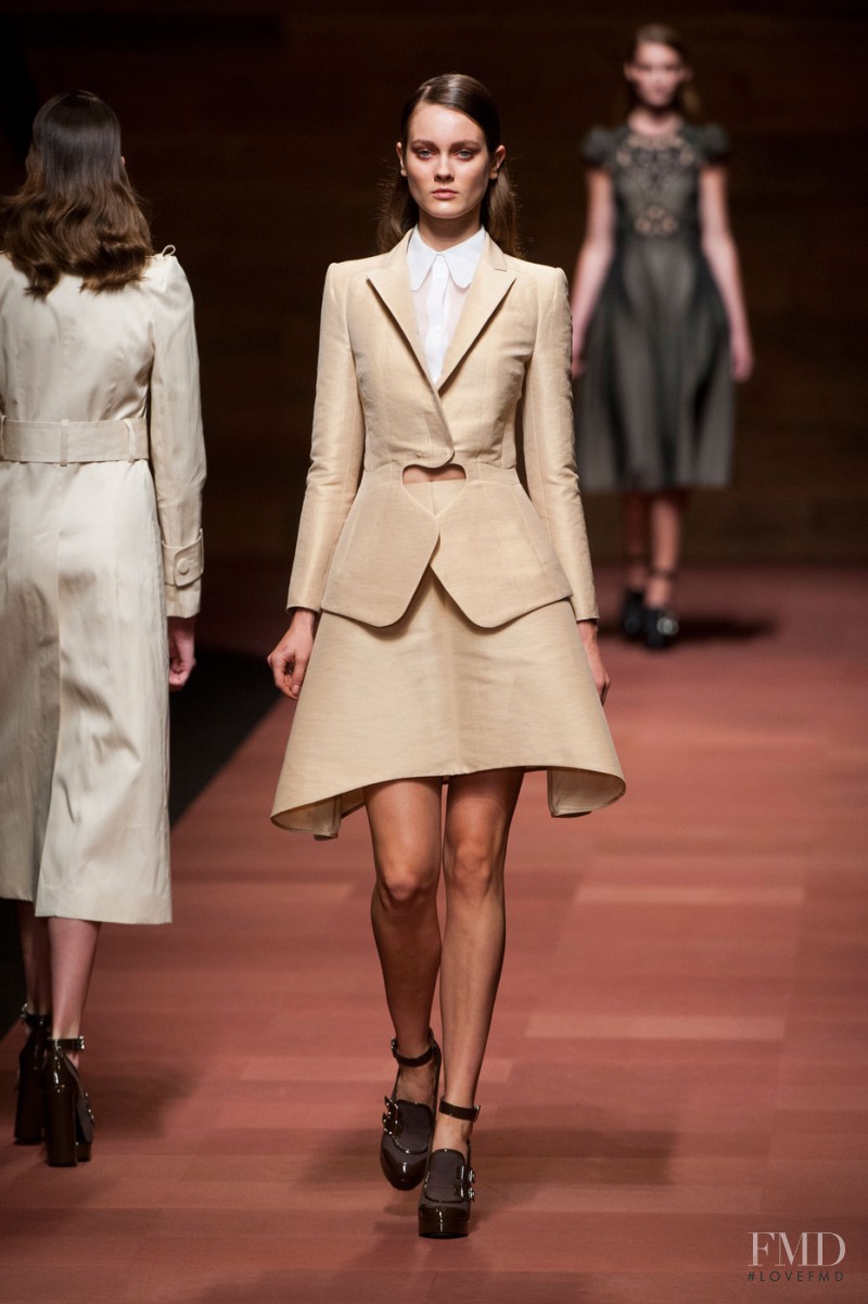 Monika Jagaciak featured in  the Carven fashion show for Spring/Summer 2013