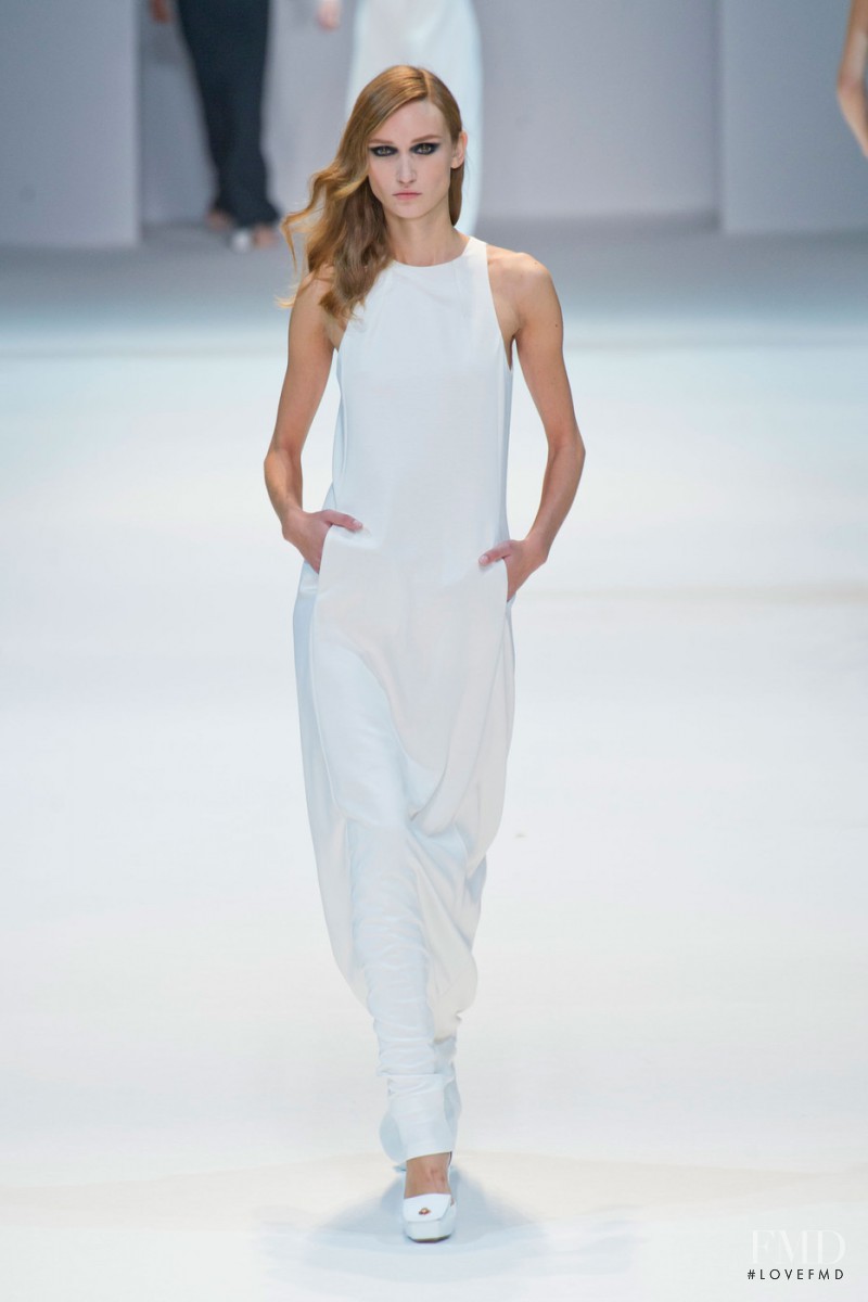 Alex Yuryeva featured in  the Guy Laroche fashion show for Spring/Summer 2013