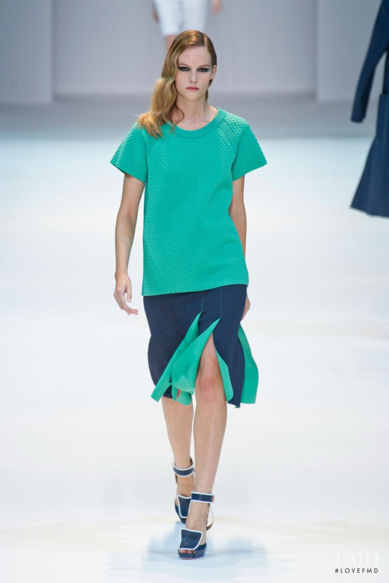 Sara Blomqvist featured in  the Guy Laroche fashion show for Spring/Summer 2013