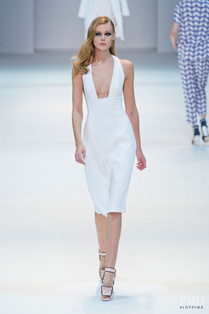 Frida Gustavsson featured in  the Guy Laroche fashion show for Spring/Summer 2013