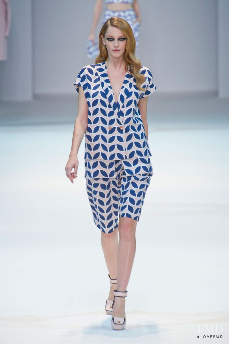 Milagros Schmoll featured in  the Guy Laroche fashion show for Spring/Summer 2013