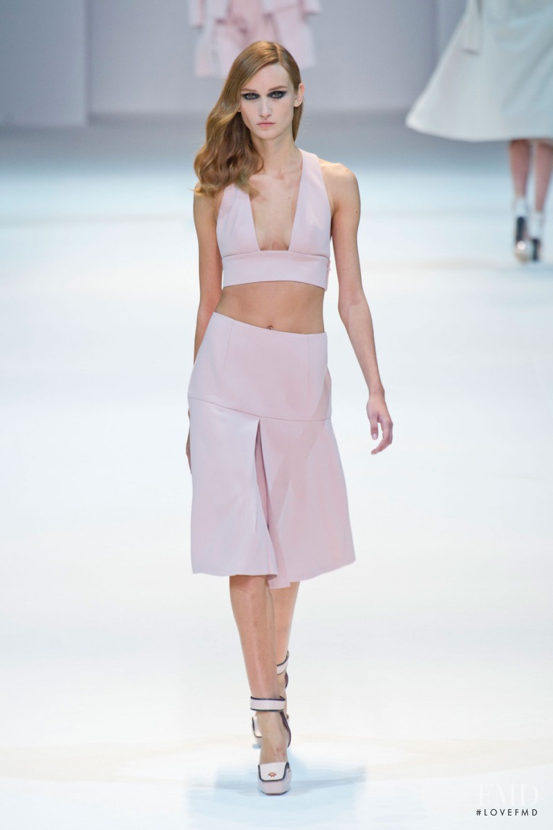 Alex Yuryeva featured in  the Guy Laroche fashion show for Spring/Summer 2013