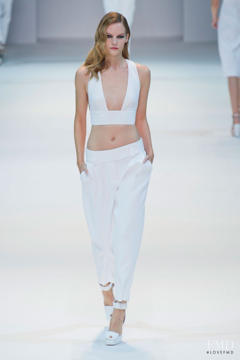 Sara Blomqvist featured in  the Guy Laroche fashion show for Spring/Summer 2013