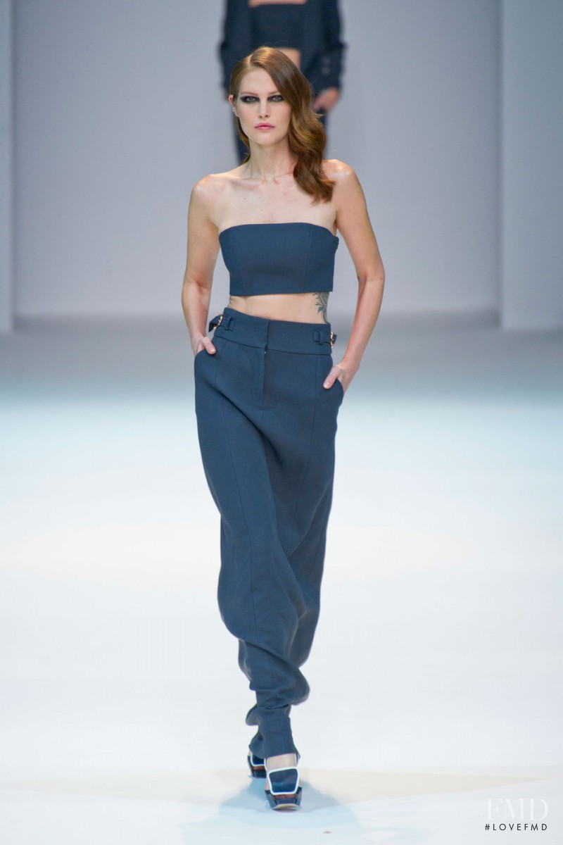 Catherine McNeil featured in  the Guy Laroche fashion show for Spring/Summer 2013