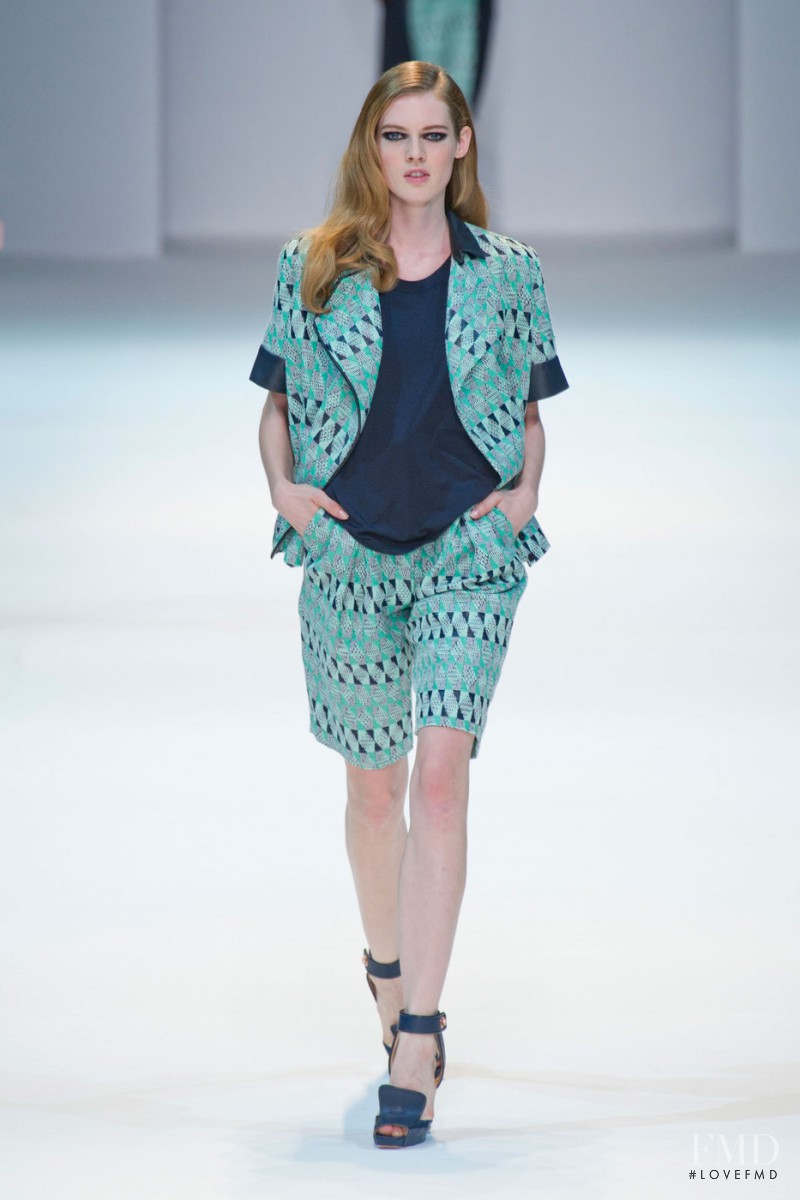 Kristel van Valkenhoef featured in  the Guy Laroche fashion show for Spring/Summer 2013