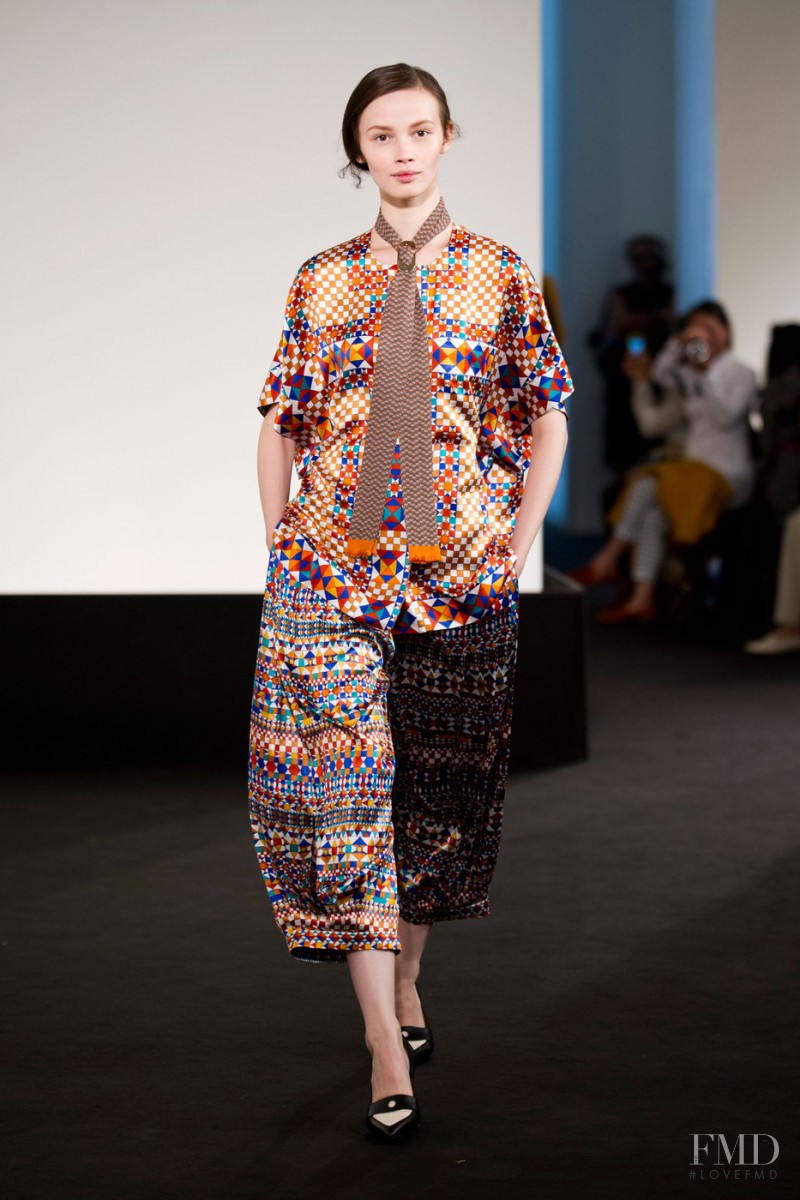 Ranya Mordanova featured in  the Hermès fashion show for Spring/Summer 2013