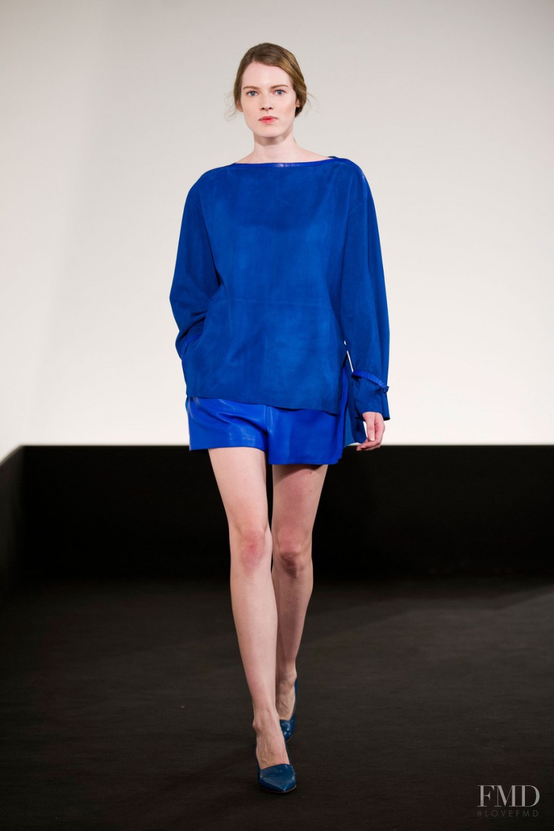 Kristel van Valkenhoef featured in  the Hermès fashion show for Spring/Summer 2013
