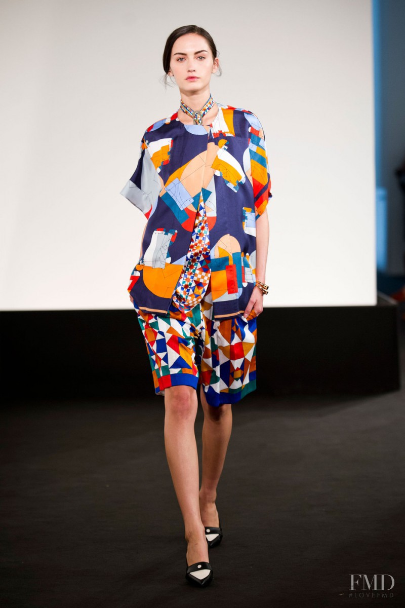 Kelsey Rogers featured in  the Hermès fashion show for Spring/Summer 2013
