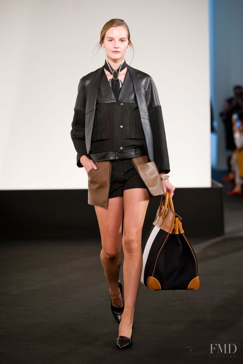 Sara Blomqvist featured in  the Hermès fashion show for Spring/Summer 2013