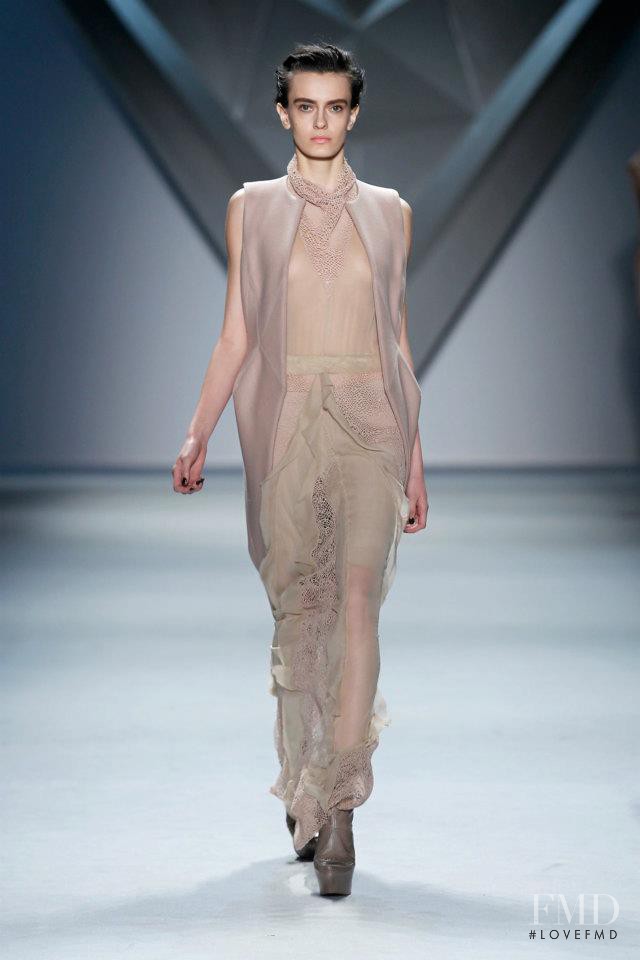 Erjona Ala featured in  the Vera Wang fashion show for Autumn/Winter 2012