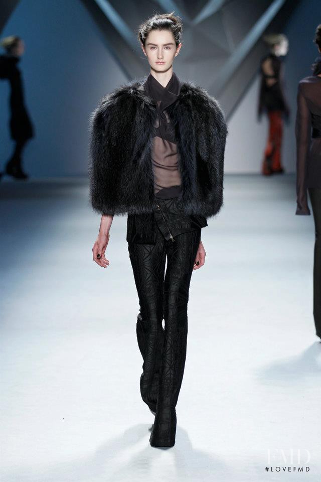 Mackenzie Drazan featured in  the Vera Wang fashion show for Autumn/Winter 2012